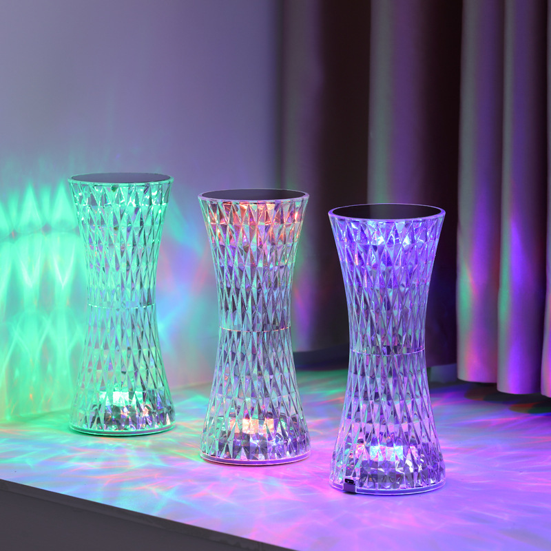 Lighting Decor For Room - Crystal Bedside Table Lamps Xmas Acrylic