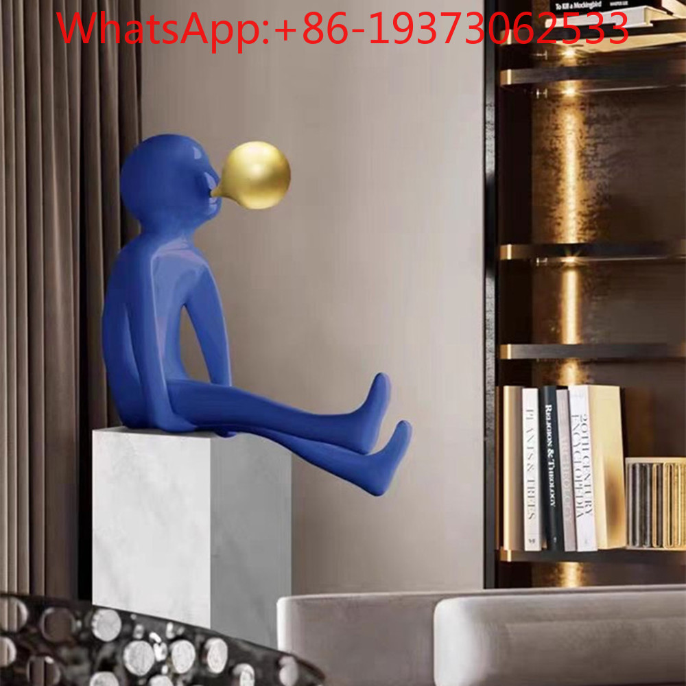 Lighting Decoration - Entrance Figure Blowing Bubble Sculpture Cartoon