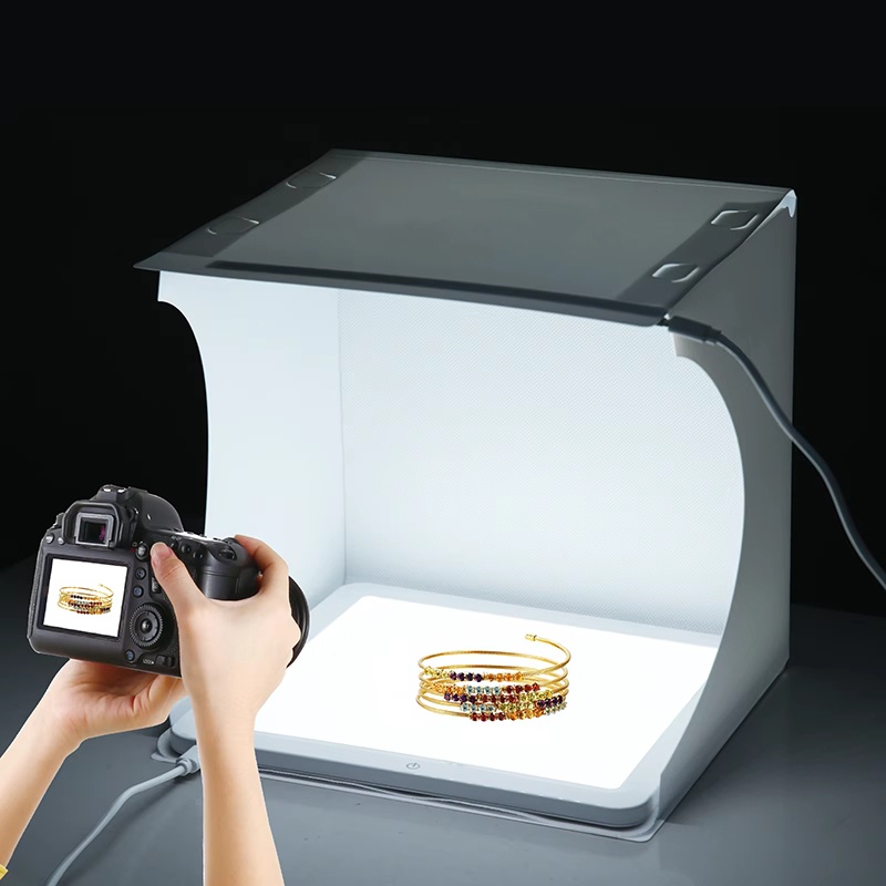 Lighting Gallery - 20cm Portable Photobox Photography Folding LED