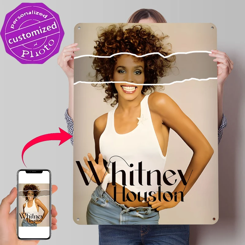 Lighting Decor Houston - Whitney Houston Lightly 3D Poster Customized
