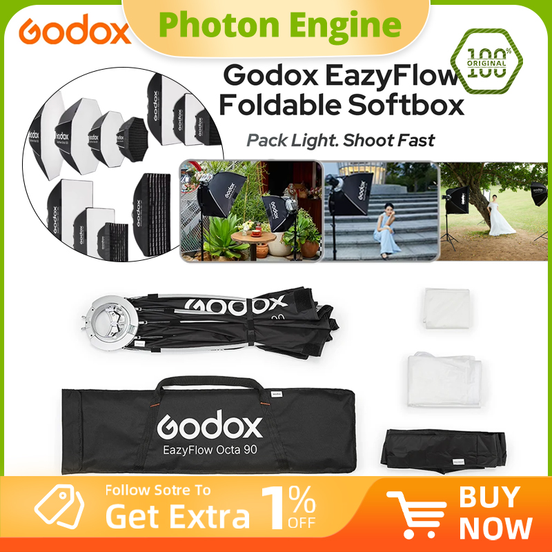 Lighting Gallery - Godox EazyFlow series Foldable Softbox Bowens