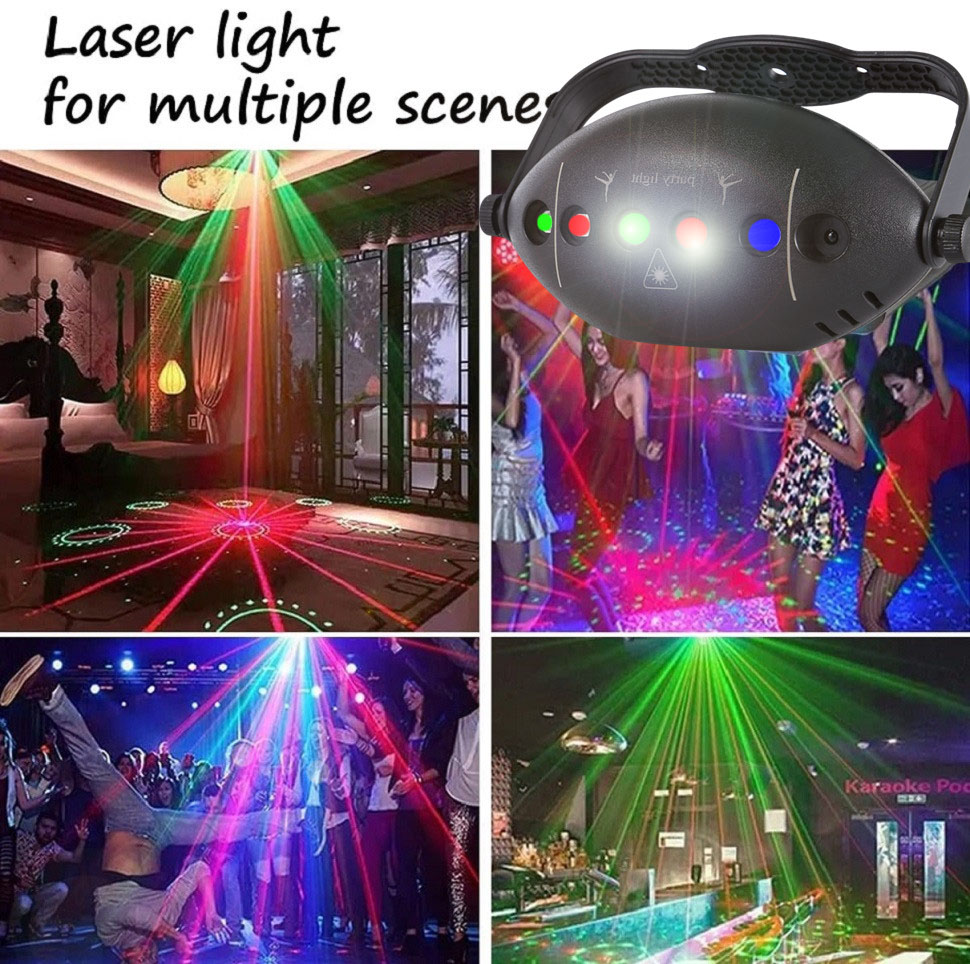 RGB Disco Lights Stage DJ Part - Lighting Effect Home Decor recension och pris