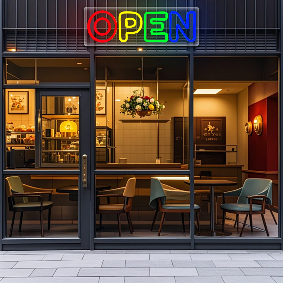 Open LED Neon Signs Light Busi - Decor Lighting Opening Hours recension och pris