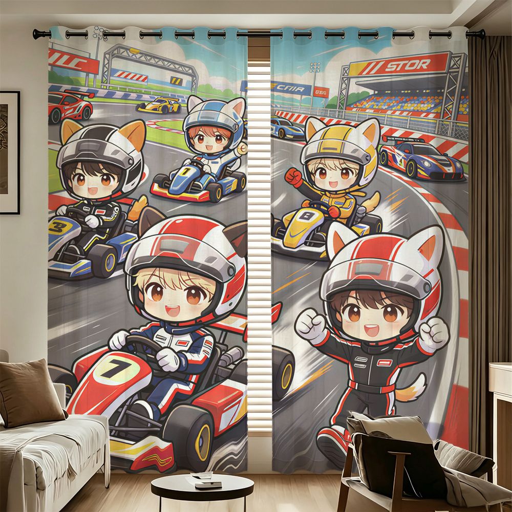 Kart Racing Cartoon Digital Pr - Decor Kart Lighting recension och pris