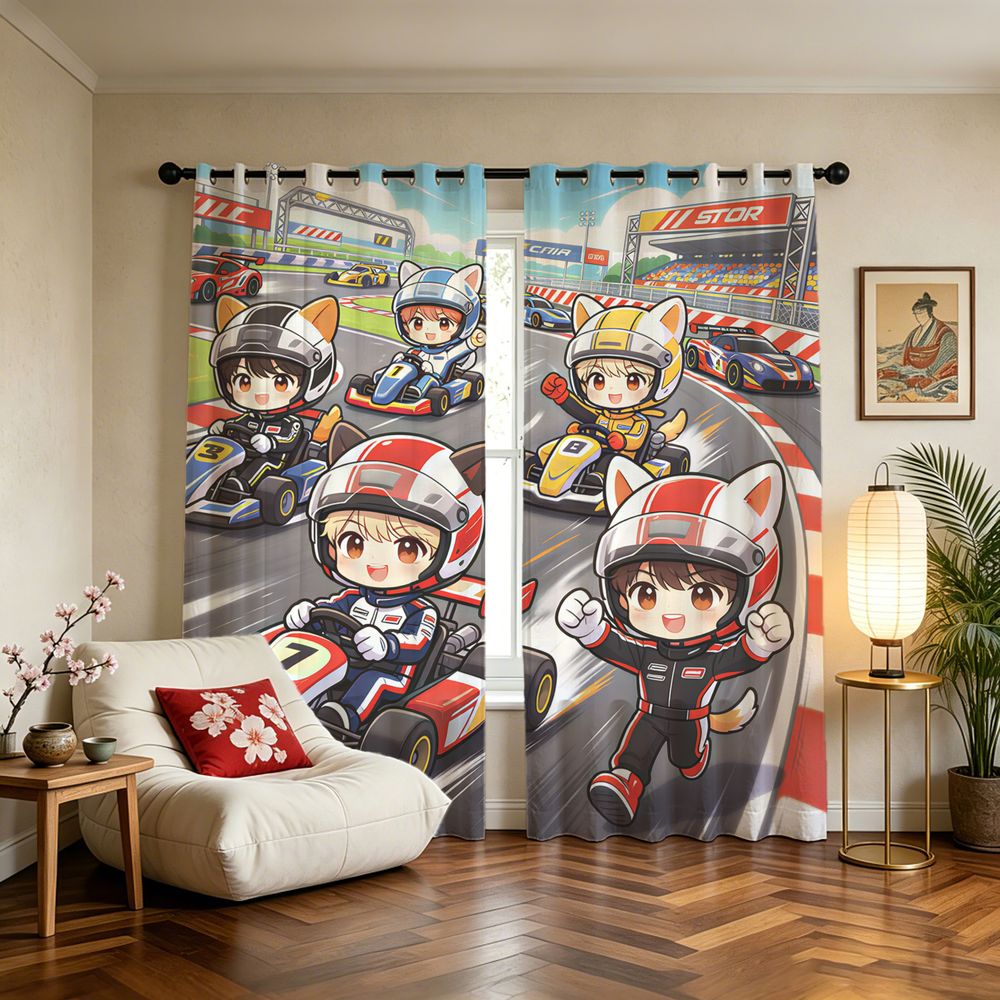 Kart Racing Cartoon Digital Pr - Decor Kart Lighting recension och pris