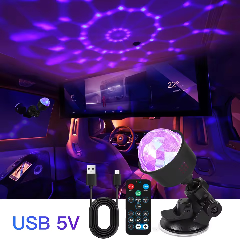 RGB Sound Activated LED Disco  - Lighting Effect Home Decor recension och pris
