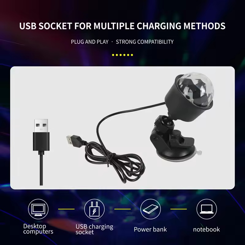 RGB Sound Activated LED Disco  - Lighting Effect Home Decor recension och pris