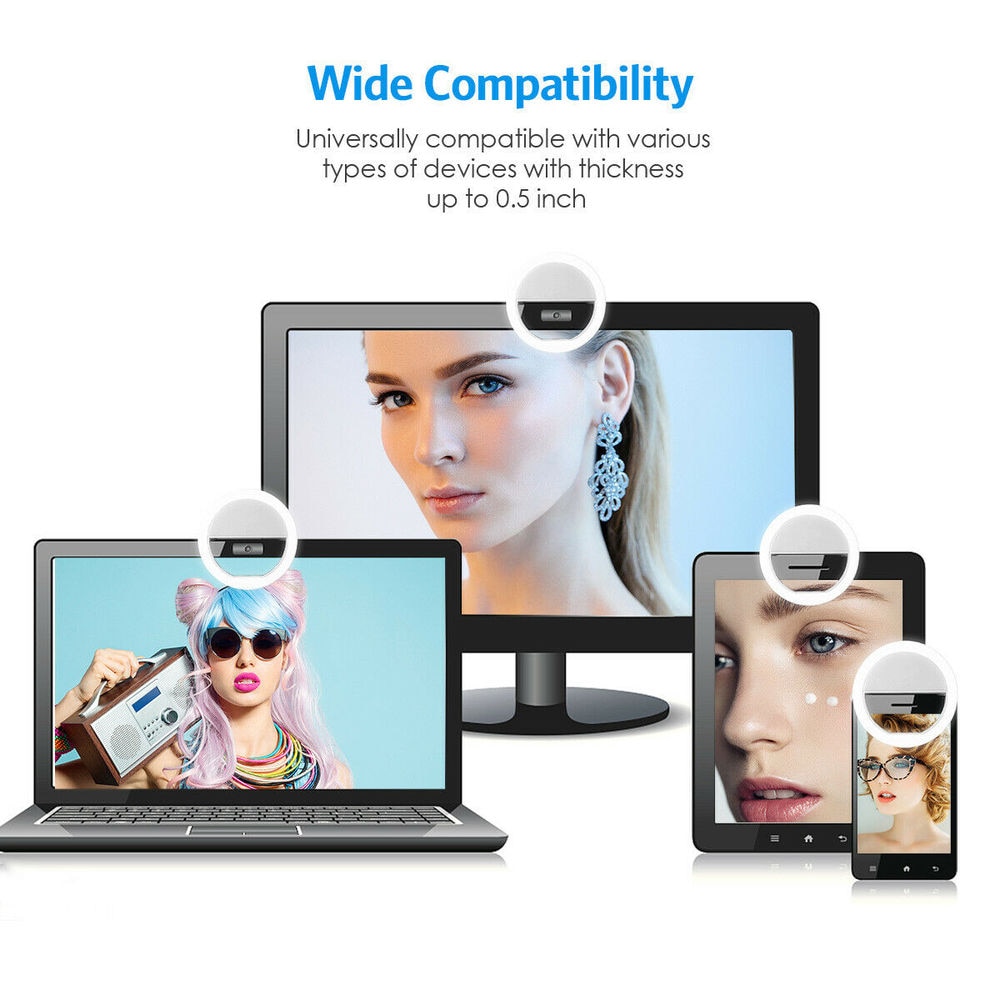 USB Rechargeable LED Selfie Ri - Lighting Gallery recension och pris