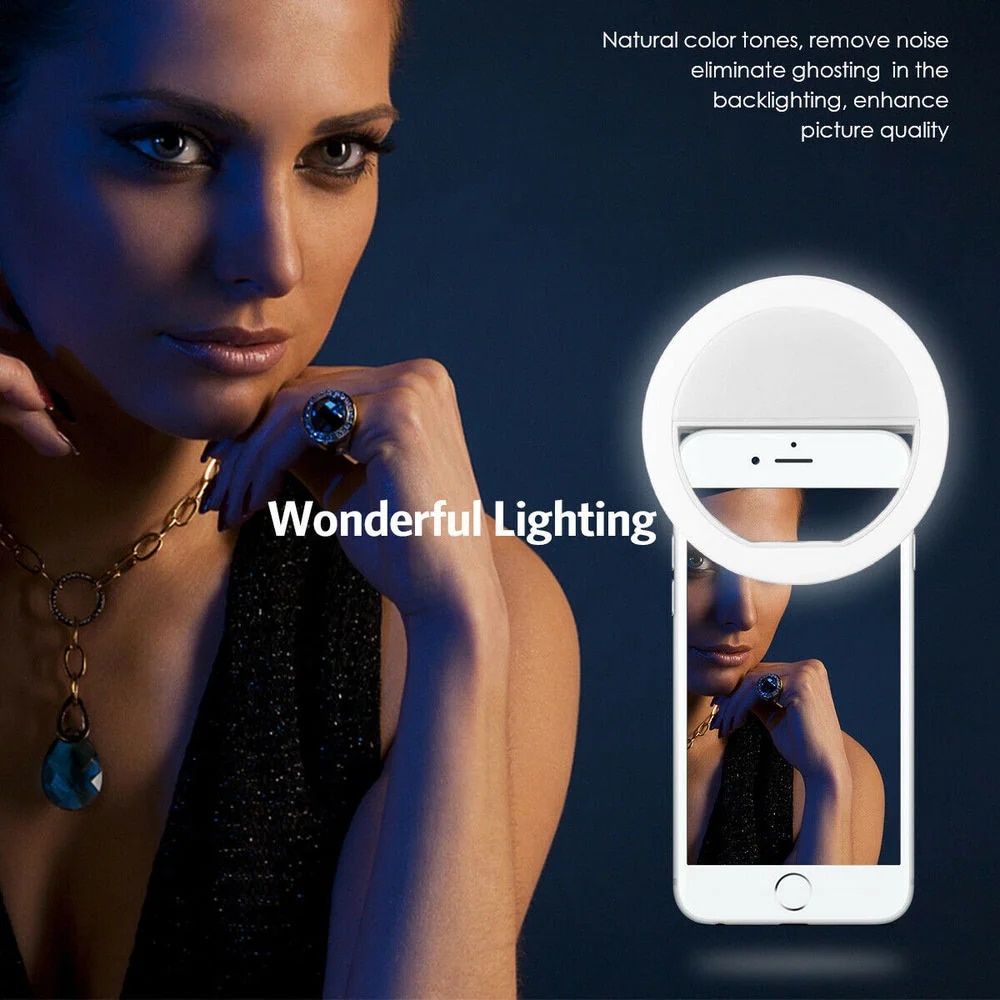 USB Rechargeable LED Selfie Ri - Lighting Gallery recension och pris