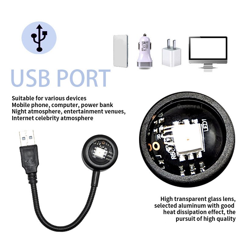 Colorful Gradient USB Sunset L - Lighting Gallery recension och pris