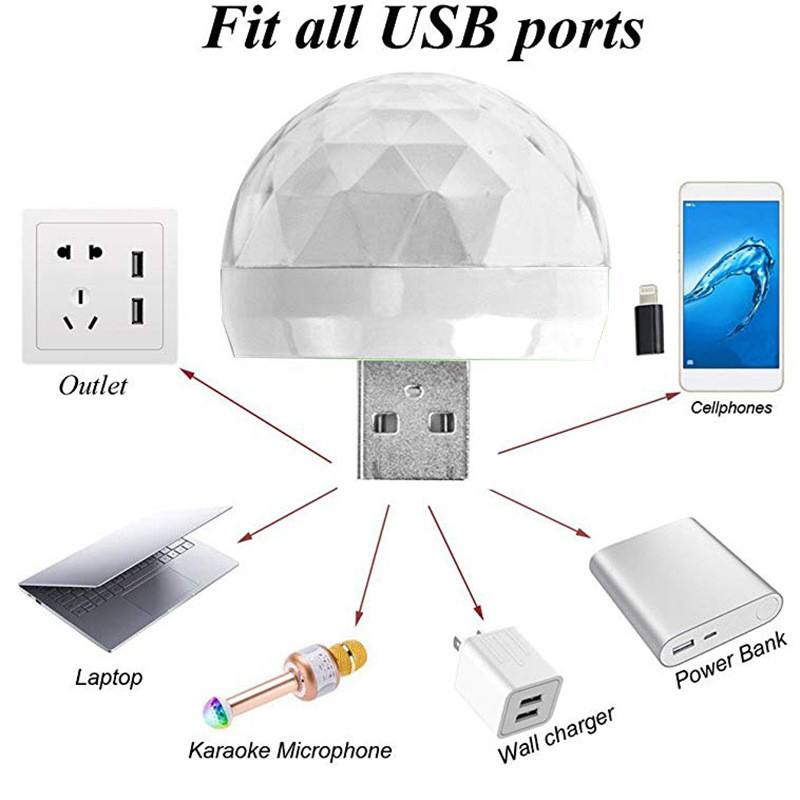 Pop USB Mini Disco Stage Light - Lighting Effect Home Decor recension och pris