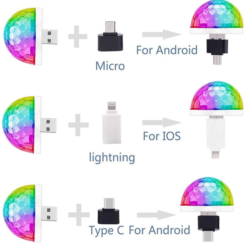 Pop USB Mini Disco Stage Light - Lighting Effect Home Decor recension och pris