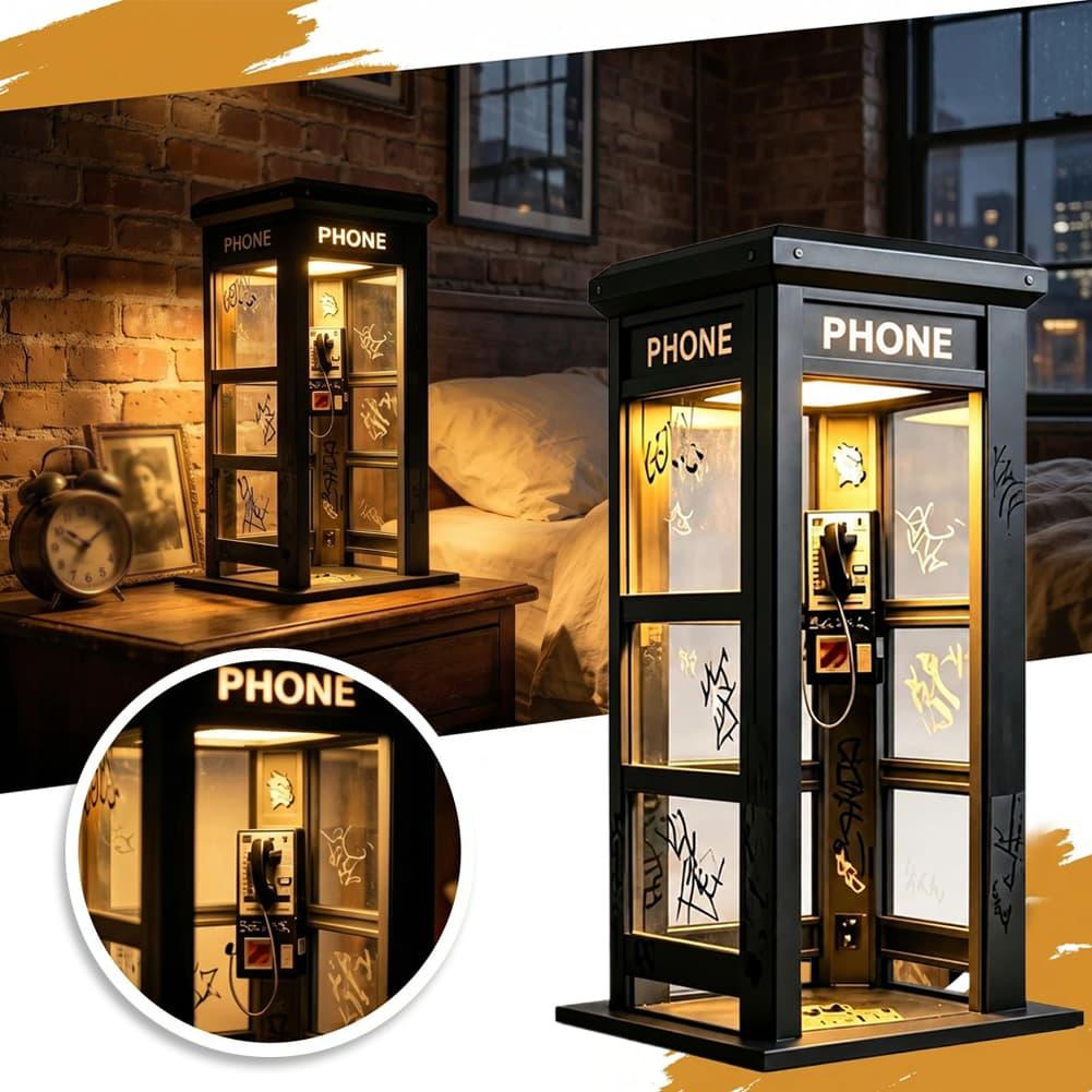 Retro Graffiti Phone Booth Tab - Lighting Decor Bedroom recension och pris