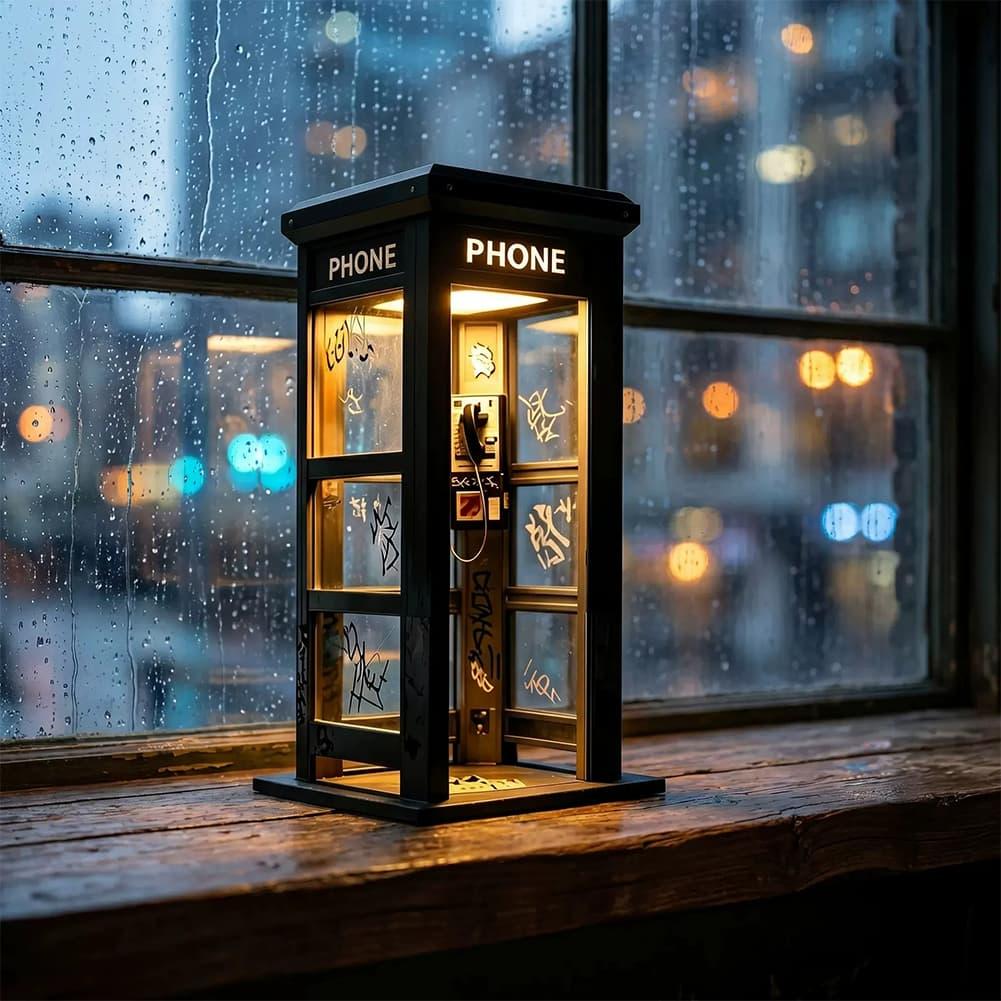 Retro Graffiti Phone Booth Tab - Lighting Decor Bedroom recension och pris