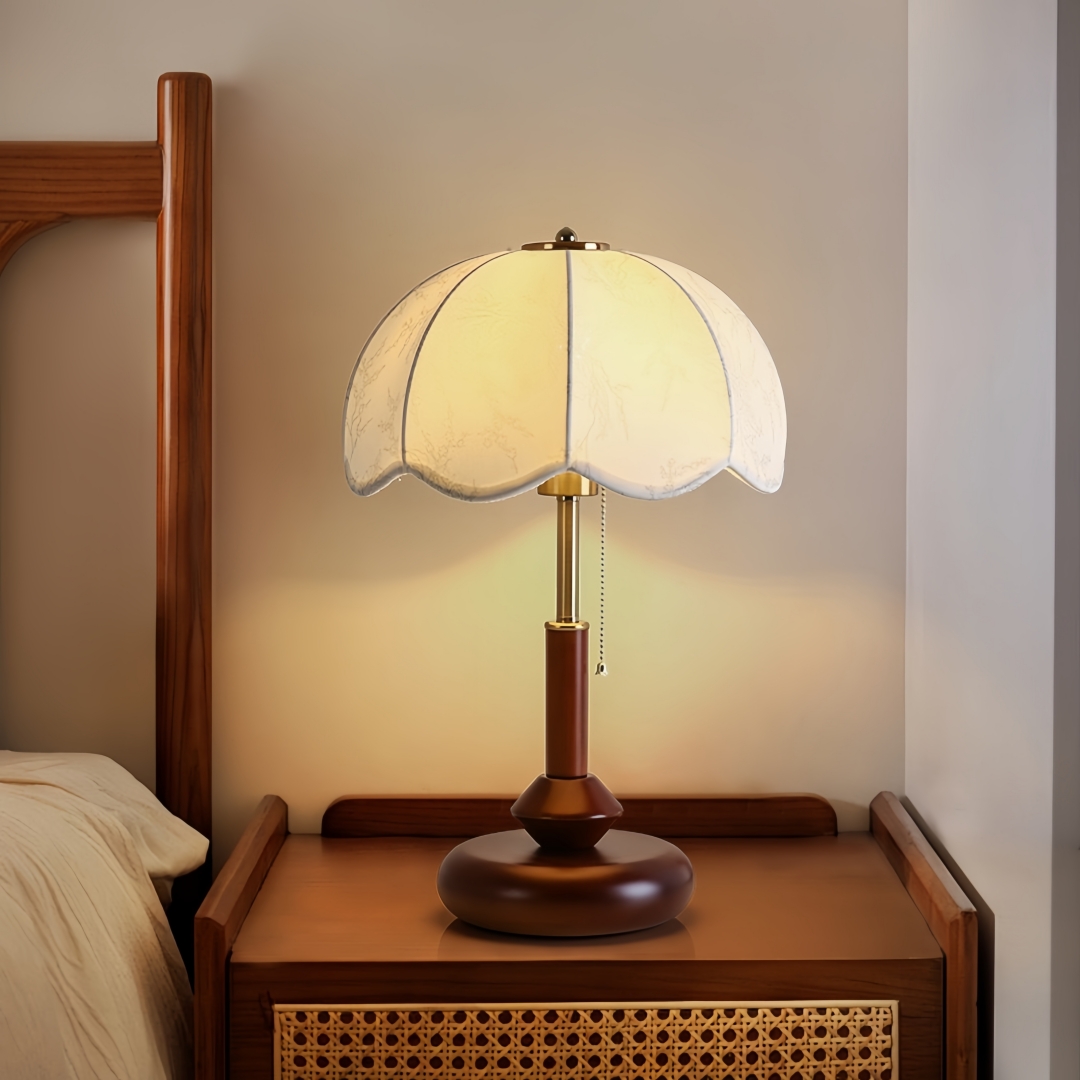 Vintage Scalloped Dome Table L - Lighting Decor For Room recension och pris