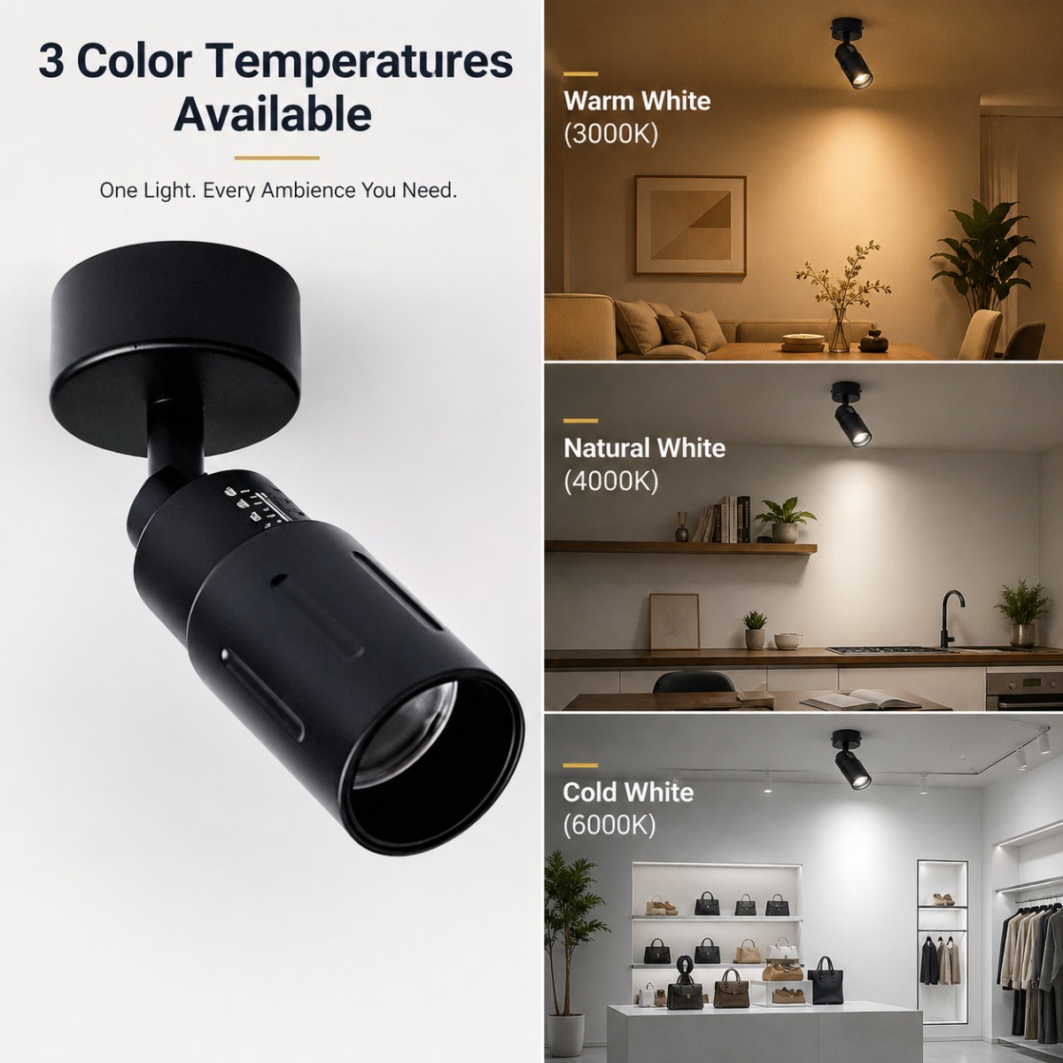 JOYINLED 9W Zoomable Track Lig - Lighting Gallery recension och pris
