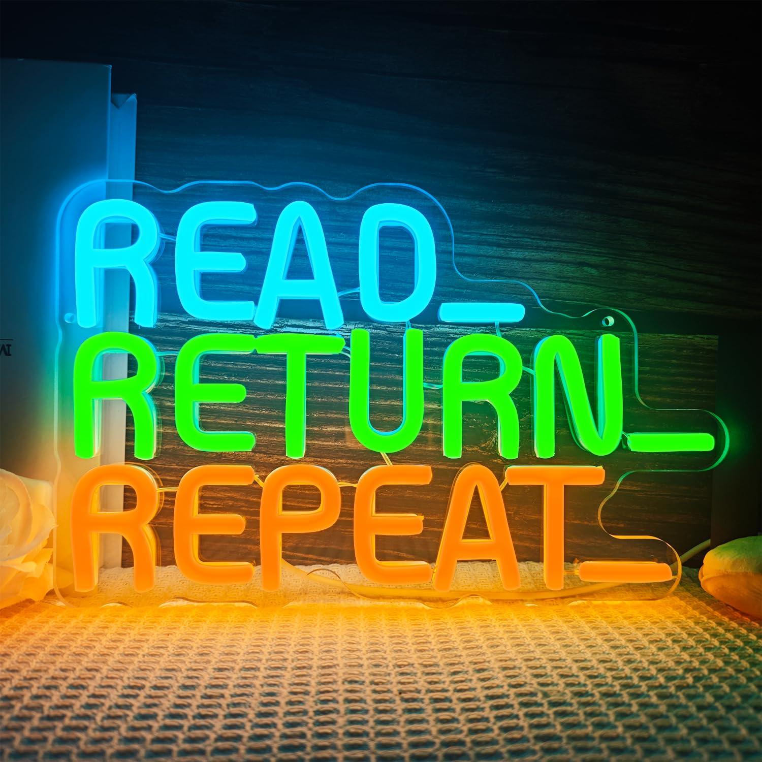 Read Return Repeat Neon Sign U - Decor Lighting Returns recension och pris