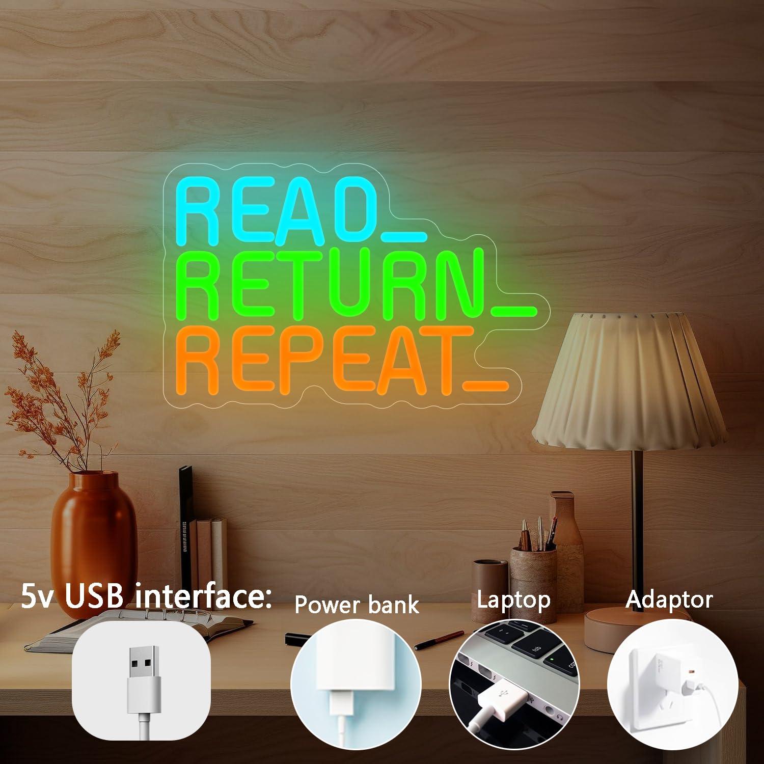 Read Return Repeat Neon Sign U - Decor Lighting Returns recension och pris