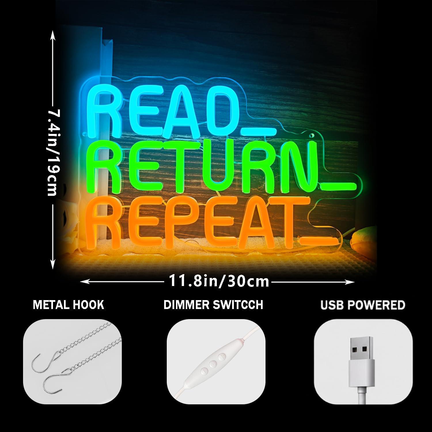 Read Return Repeat Neon Sign U - Decor Lighting Returns recension och pris