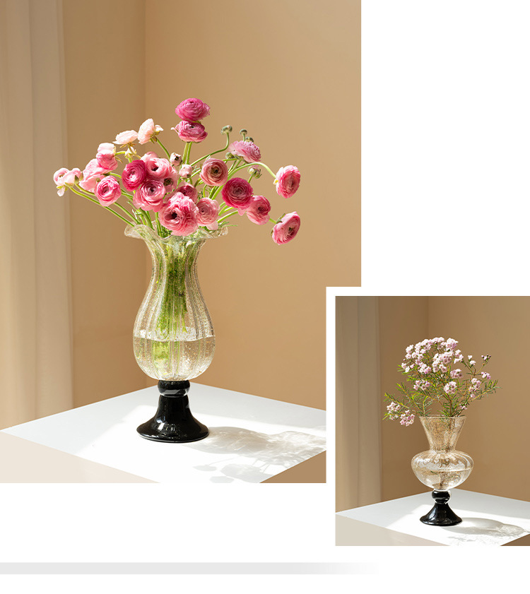 French ancient glass vase orna - Lighting Decor For Living Room recension och pris