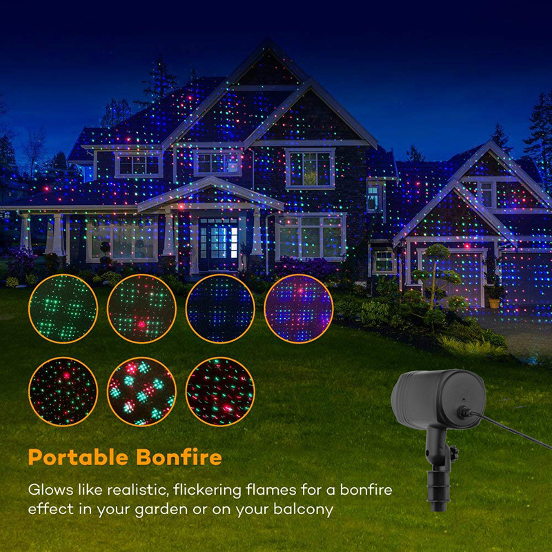 20 Patterns Courtyard Projecti - Lighting Effect Home Decor recension och pris
