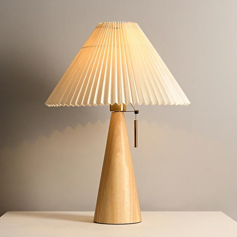 Retro Pleated Table Lamp Nordi - Lighting Decor Bedroom recension och pris