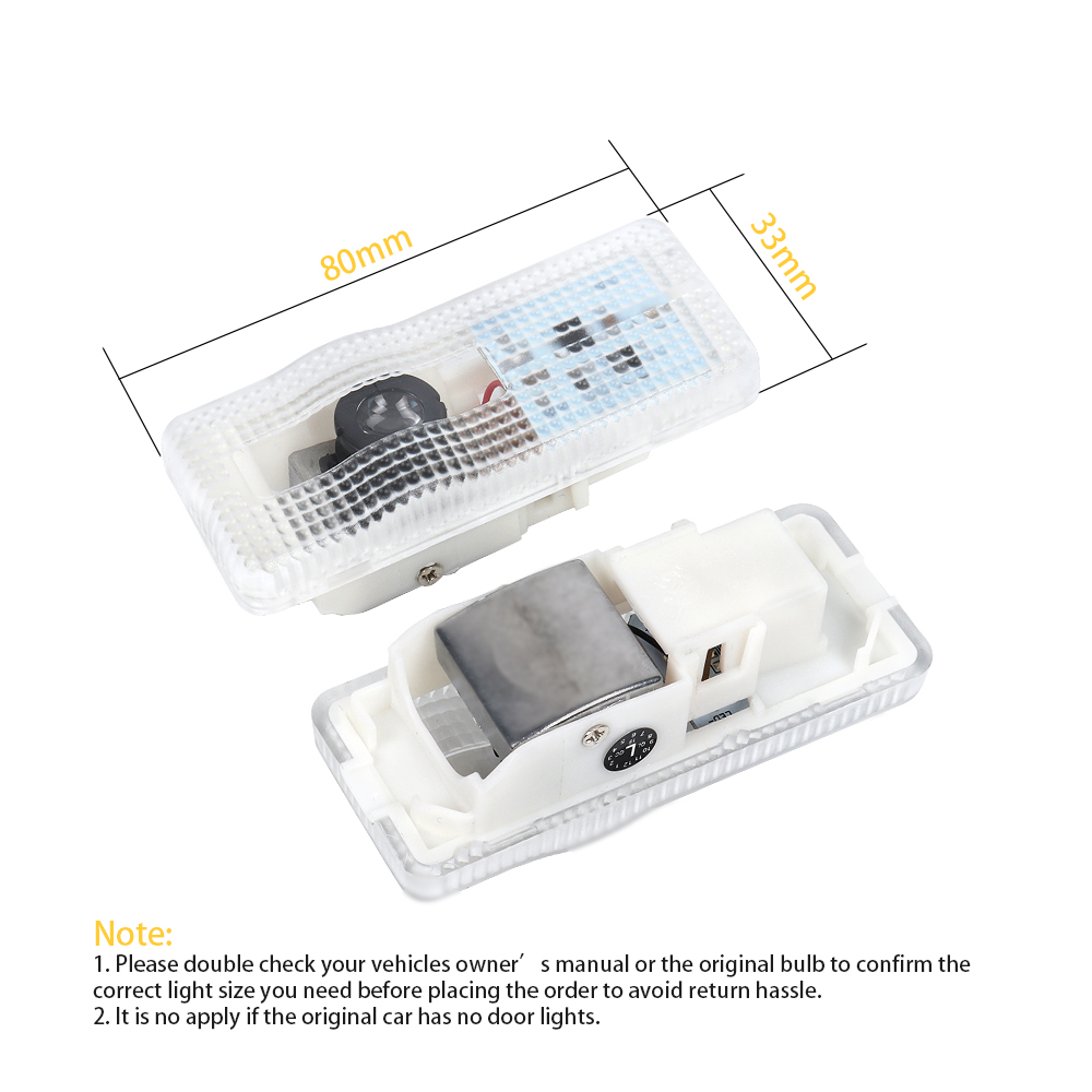 2X LED Car Projector Door Lamp - Lighting Decor Inc recension och pris